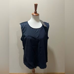 Elizabeth & Clarke blouse with side zipper